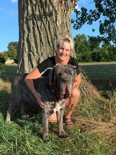 Sabine mit Hund